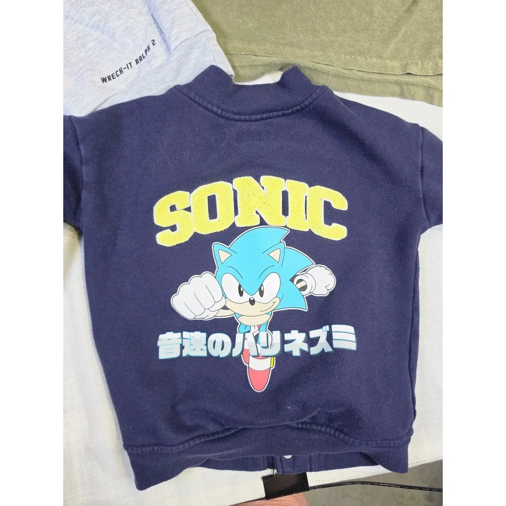 Boys Graphic Top Lot Sonic Hedgehog Jacket Wreck-It Ralph Hoodie Art Class Tee